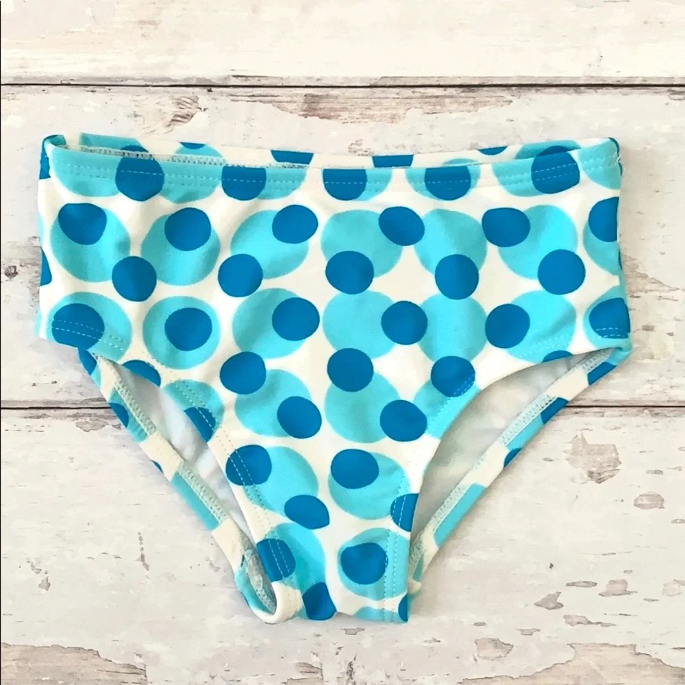 Baby Girl 12m Blue Polka Dot Bikini 2 Piece Swimsuit NEW Swim Suit